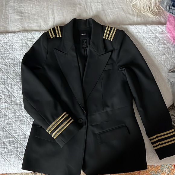 Smythe Hybrid Military Blazer, Size 12, Black - Picture 8 of 8
